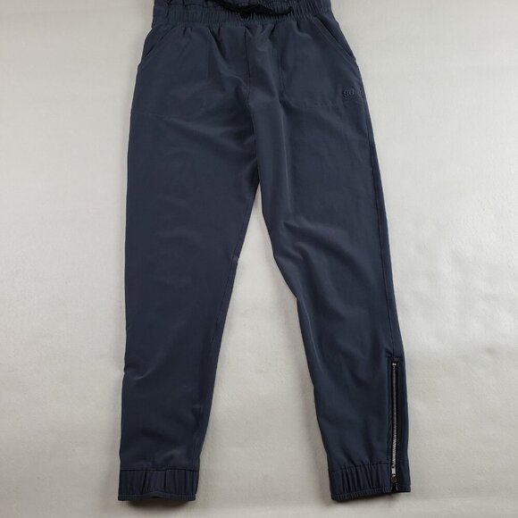 Albion Jetsetter Cap Sleeve Jumpsuit Womens XXS Gray Cinch Waist Ankle Zipper - Picture 4 of 14